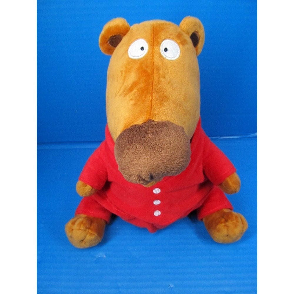 MerryMakers Going to Bed Book Bear Red Pajamas Sandra Boynton  11'' Plush